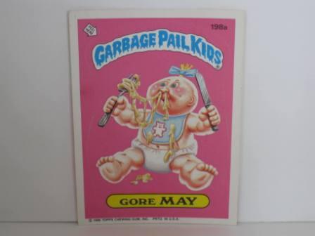 198a Gore MAY 1986 Topps Garbage Pail Kids Card